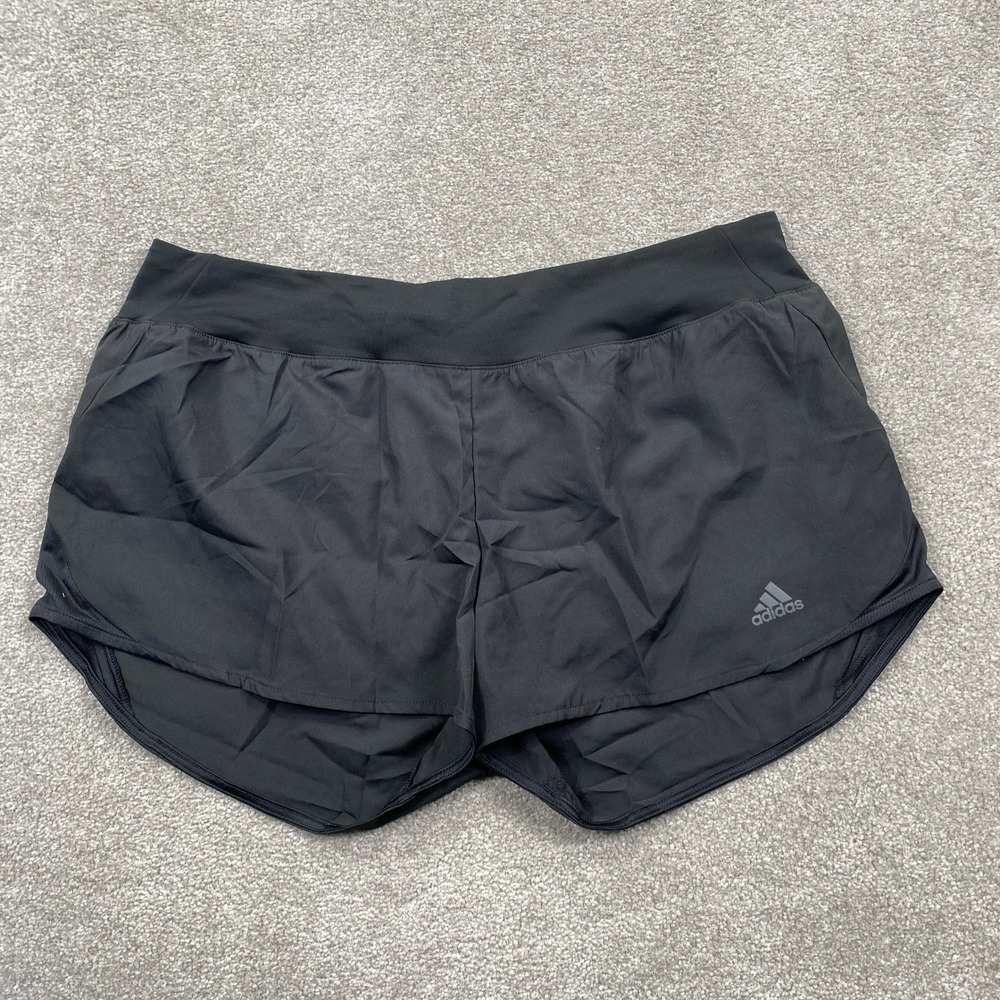 Adidas Womens Run It Short W Black AEROREADY Running Shorts XL 3 Inseam